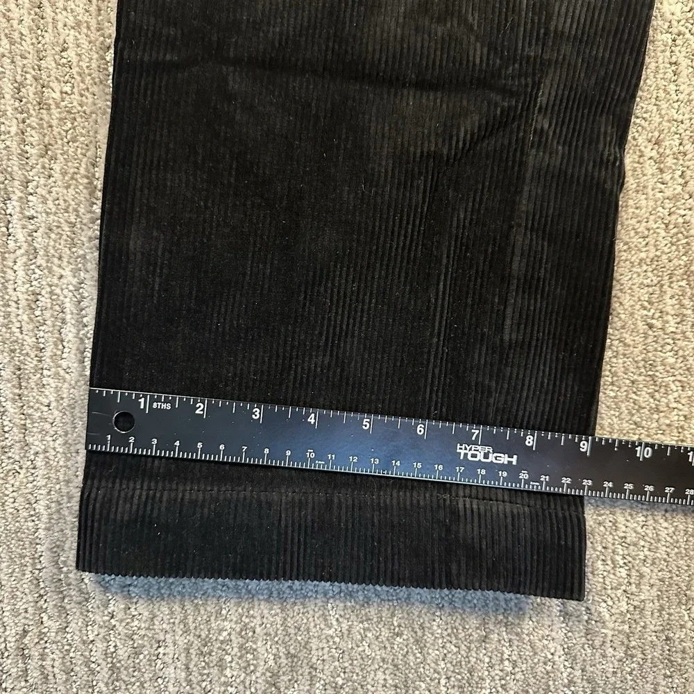 Polo Ralph Lauren Preston Pants Mens 38x34 Black Corduroy Trouser Vintage 90s‎